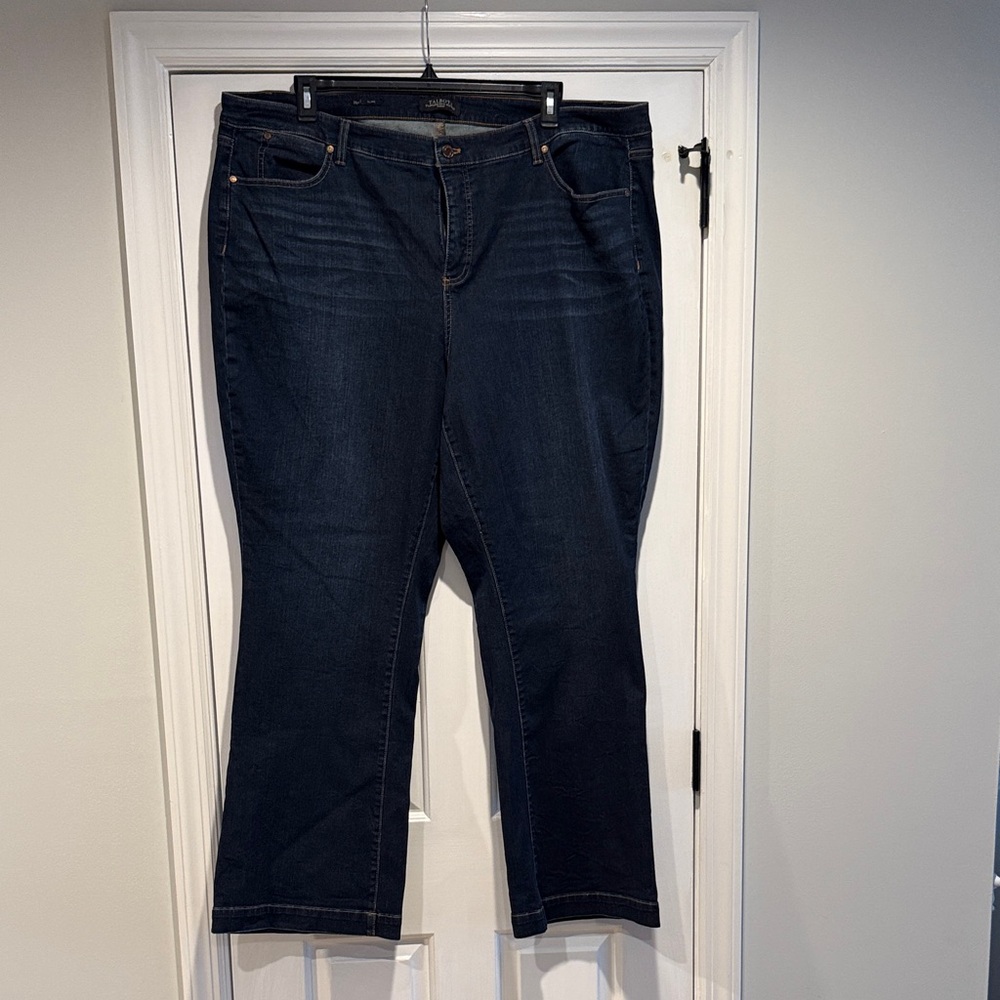 Talbots Dark Indigo Flare Jeans